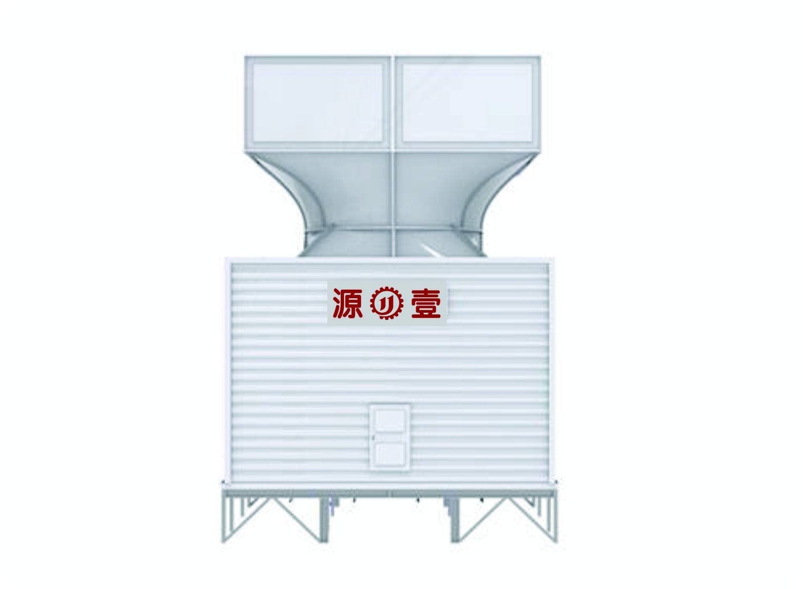 Super quiet square cross flow cooling tower